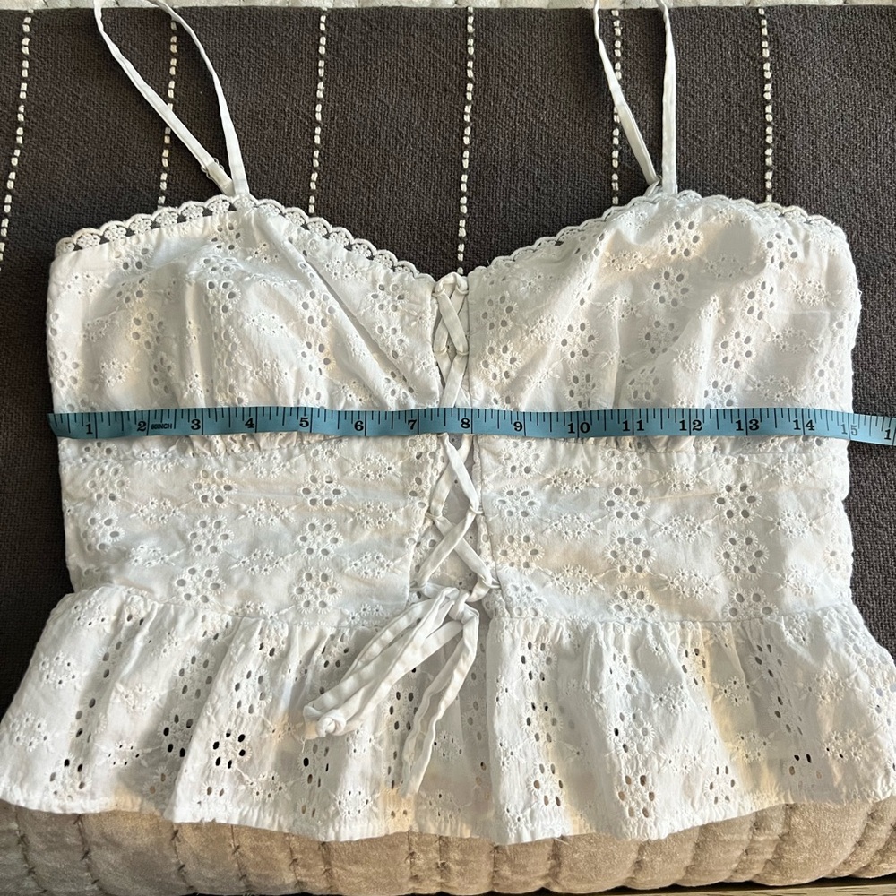 Wild Fable White Eyelet Lace Camisole